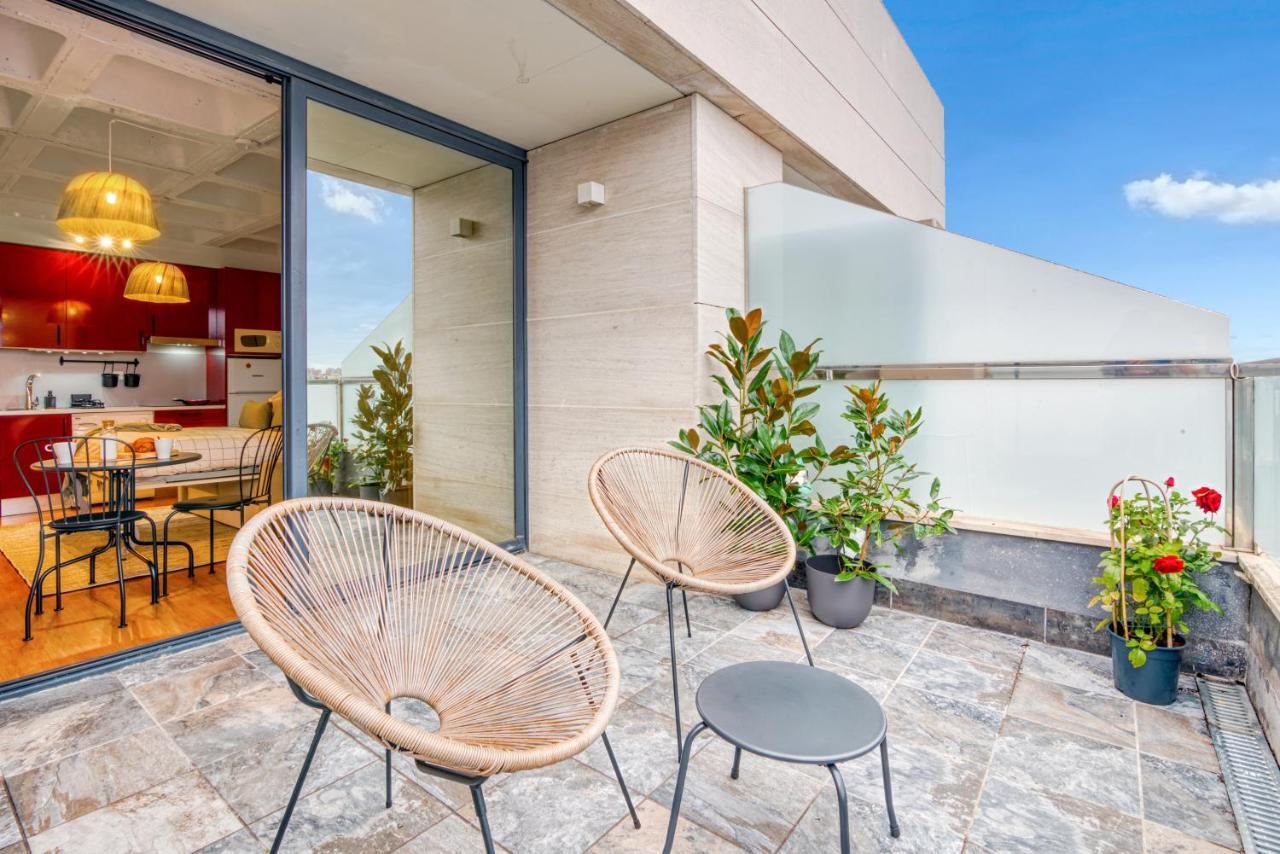 Cozy Penthouse, 20 Min To Downtown, Alcala Norte 马德里 外观 照片